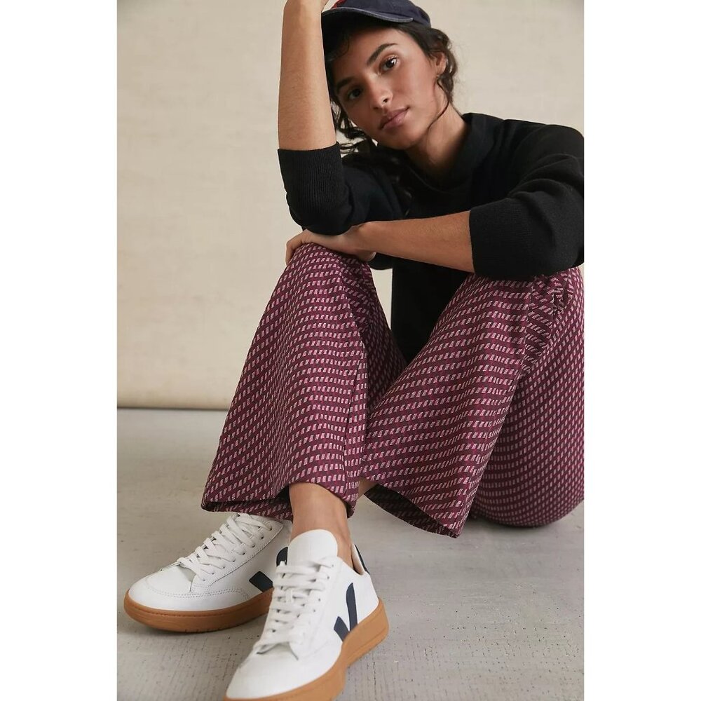 Anthropologie The Essential Slim Flared Pants Size 0 - Picture 2 of 7